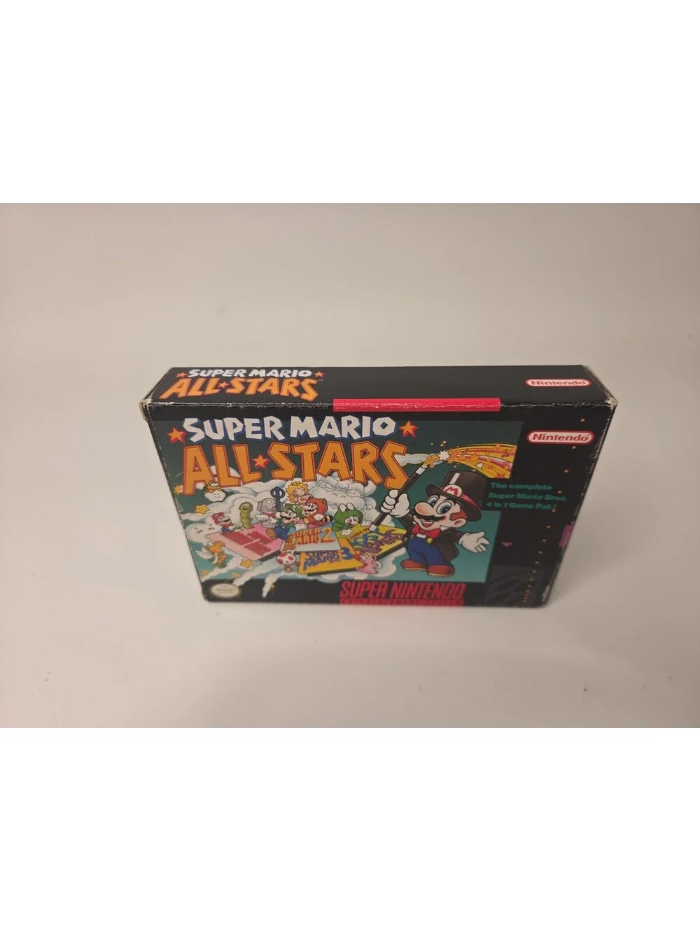 Super Mario All-Stars (Super Nintendo SNES) CIB Complete in Box Manual TESTED